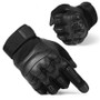 TACTICAL TOUCH SCREEN LEATHER GLOVES FOR OUTDOOR