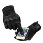 TACTICAL TOUCH SCREEN LEATHER GLOVES FOR OUTDOOR