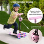 Children's Adjustable Foot Scooters LED Light Up Children Unisex Kick Scooter 3 Wheel City Roller Skateboard Gifts for Kids Toys