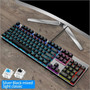 Steampunk Gaming Mechanical Keyboard Metal Panel