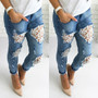 Women's Fitted Ripped Jeans