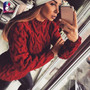 Women's Sweaters Loose Knitted Pullover