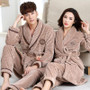 Unisex Long and Thick Winter Flannel Pajamas