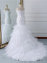 Beading Vintage Lace Gowns Mermaid Wedding Dress Plus Size 2020 Long Train Custom-made Bridal Wedding