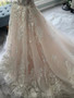 Ivory Lace Spaghetti straps Bridal gown Scoop Floor-Length A-line Wedding dress