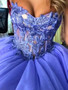 Sweetheart Tulle Ball Gown Prom Dress Sleeveless Custom Evening Dress