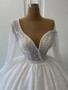 onlybridals Ball Gown Plus Size Wedding Dress Sequins Vintage One Shoulder Wedding