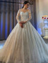 onlybridals Gown Long Sleeves Tulle Lace Wedding Dress On Sale