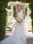 onlybridals Beach Mermaid Tulle One Shoulder Front Split Wedding Dress