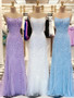 onlybridals Mermaid Lace Lilac Long Prom Dress Spaghetti Strap Evening Dress