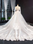 onlybridals Appliques Lace Long Sleeve Mermaid Wedding Dress 2021 With Detachable Chapel Train Vestido De Noiva Sereia