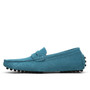 Men Loafers Soft Moccasins Autumn Winter Genuine Leather Shoes Men Warm Fur Plush Flats Gommino Slip On Driving Shoes