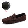 Men Loafers Soft Moccasins Autumn Winter Genuine Leather Shoes Men Warm Fur Plush Flats Gommino Slip On Driving Shoes