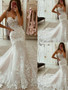 onlybridals mermaid sweetheart flower lace wedding dress applique  train customization