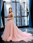 Wedding dress 2020 new bride Solo Tutu host shoulders deep v Long Tail Dinner Dress
