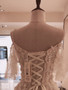 s Lace Up Wedding Dress 2020 New Court Train Bride Dress Appliques 3D Flower Crystal Wedding Gowns