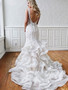 onlybridals Mermaid Lace Wedding Dress Mermaid Open back Wedding Dress
