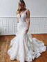 onlybridals Mermaid Lace Wedding Dress Mermaid Open back Wedding Dress