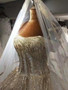 onlybridals Luxury Long Sleeve A-line Lace Wedding Dress Off Shoulder Shiny Wedding Dress
