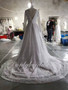onlybridals Vintage Long Sleeve Lace Satin Wedding Dress Sexy Deep V Neck Backless Bride Dress for Wedding