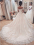 onlybridals Shoulder Wedding Dress Princess Lace Up Back Design Fantastic Wedding Gowns