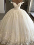 onlybridals White  Wedding Dress Bridal Gowns Ball Gown Lace Applique Wedding Dress