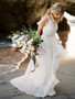 onlybridals Boho Wedding Dress Spaghetti Strap A Line Chiffon Long Backless Beach Wedding Gown