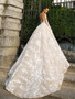 onlybridals Lace Wedding Dress Backless Princess Boho Lace Wedding Gown