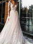 onlybridals Elegant Lace Wedding Dress Simple A Line Bridal Dress V-Neck Sexy  Wedding Gowns