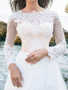 onlybridals Long Sleeve Sexy Party Dress Lace Wedding Dress Chiffon Elegant Wedding Gowns