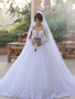 onlybridals Lace Wedding Dress Plus Size long Sleeve Appliques Tulle White vestidos de novia