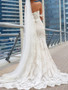 onlybridals Mermaid Bridal Gown Wedding Dress Off Shoulder Appliques Lace Sweep Train Custom