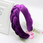 Haimeikang Fashion New Bezel Headband Hairbands For Women Twist Braid Hair Hoop Gold Velvet Winter Thickening Hair Accessories