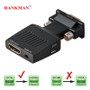 Rankman VGA Male to HDMI Female Converter with Audio Adapter Cables