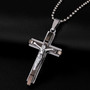 Jesus Stainless Steel  Cross Necklace | Heavens Apparel