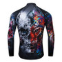 3D Print Skull Long Sleeve Cycling Jersey