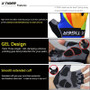 Half Finger 3D GEL Pad Sports Gloves