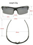 Professional Polarized Cycling Glasses with UV 400