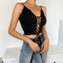 V-Neck Front Laced up Camisole