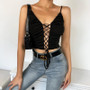 V-Neck Front Laced up Camisole