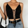 V-Neck Front Laced up Camisole