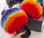 Authentic Fox Furry Fluffy Fur Slippers