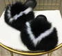 Authentic Fox Furry Fluffy Fur Slippers