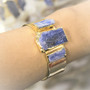 Blue Kyanite 3-Stone Bracelet