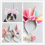 Glitter Dream Unicorn Headband for Dogs