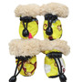 Lt Blue Pink Yellow Best Dog Boots for Winter - Dog Shoes Dog Booties