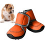 Pink Orange Best Dog Boots for Winter - Dog Shoes Dog Booties Great Dog Gifts