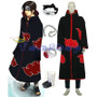 Anime Naruto Akatsuki Itachi Deluxe Cosplay Costume (Cloak+T-Shirt+Pants+Headband+Boots+Necklace+Ring)