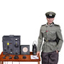 German Communications Center Radio Soldier Corporal 1/6 Scale Action Figure