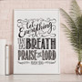 Bible Verse Quote Art Canvas